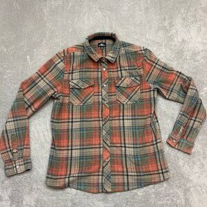 O’Neill Flannel Snap Button Shirt Shacket Fleece Soft Plaid - Men’s Medium